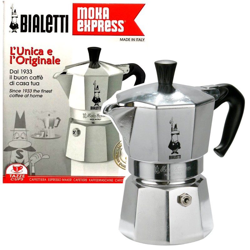 BIALETTI MOKA EXPRESS Caffettiera in alluminio 6 tazze - Il Mio Store