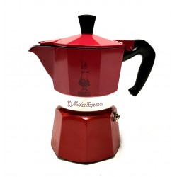 Moka Express Bialetti 3 Tazze Rossa